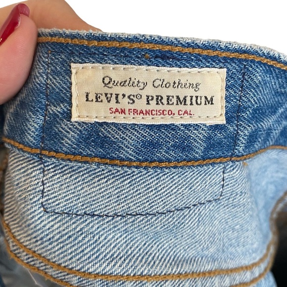 Levi’s 501 High Rise Skinny Jeans In Medium Blue Wash - Picture 12 of 15